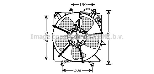 AVA QUALITY COOLING Ventilators, Motora dzesēšanas sistēma TO7515